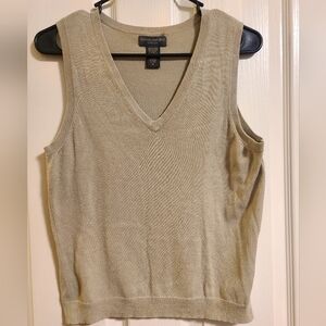 Banana Republic Tan Ribbed Knit Tank Top